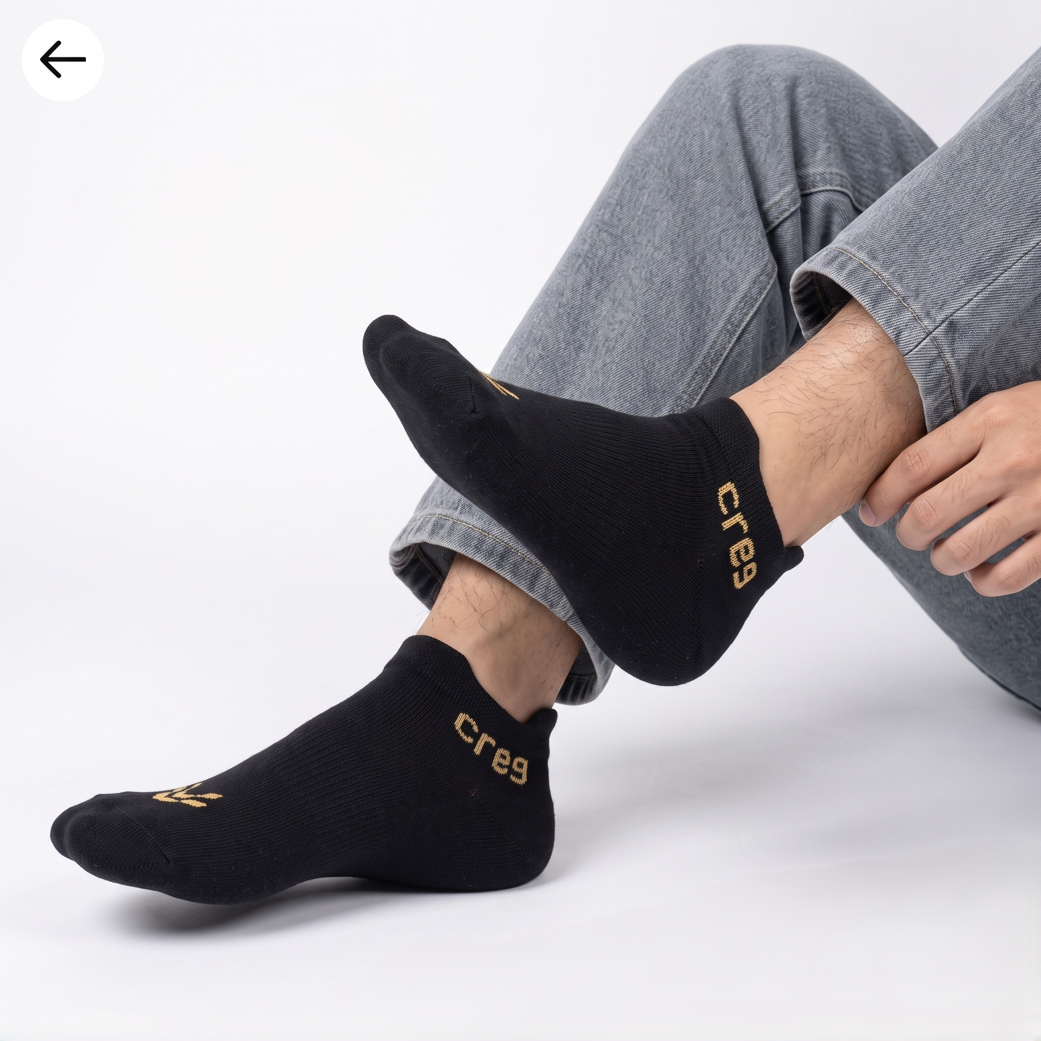 Premium Cotton Ankle Socks for Men & Women (pack of 2)
