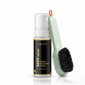 Creg Easy Clean Shoe Care Kit with foam, brush and towel for sneakers