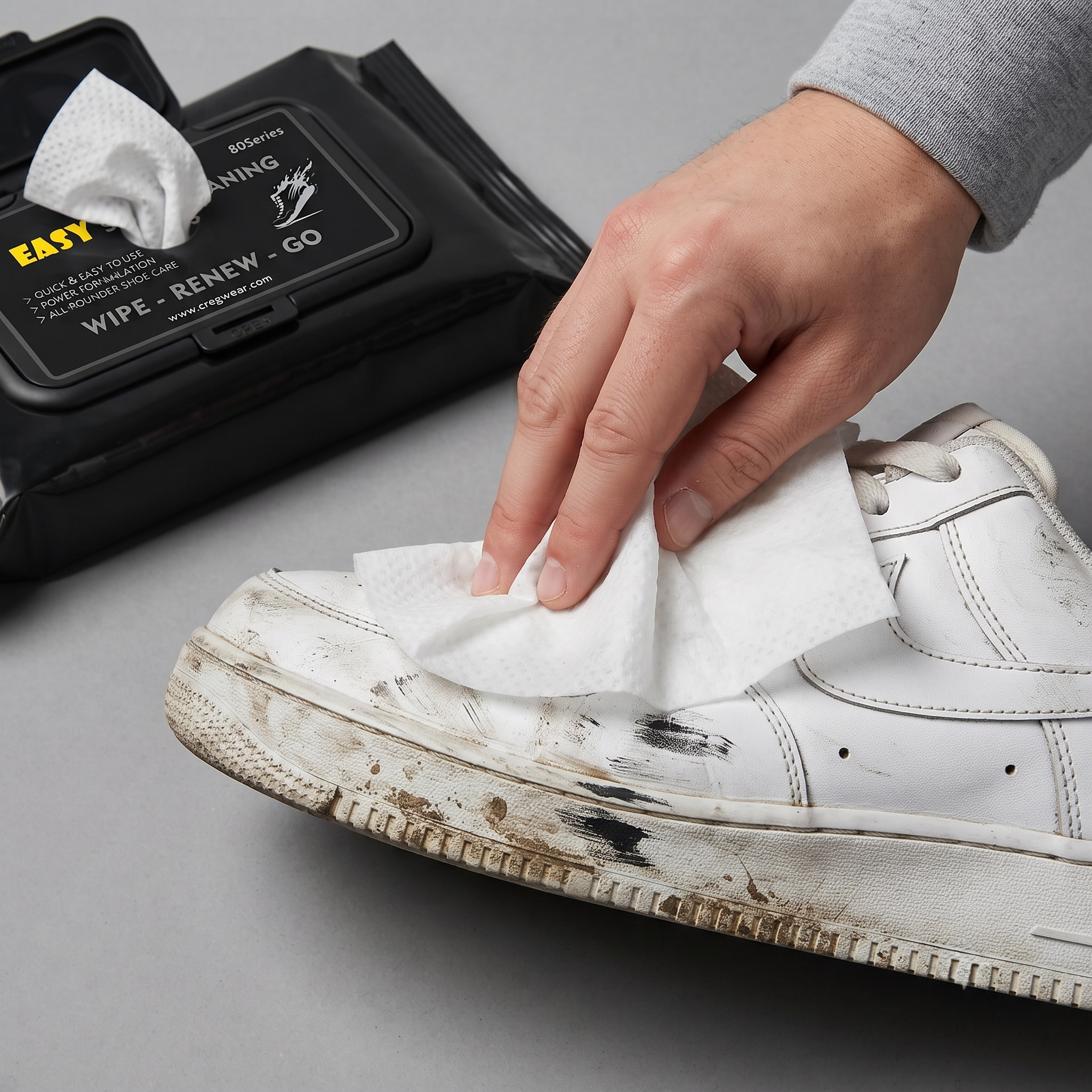 Shoe Cleaning Wipes | 80 Premium Sneaker Wipes
