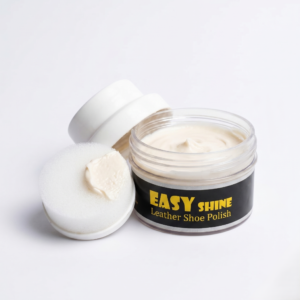 Creg Easy Shine Natural Neutral Leather Shoe Polish cream with sponge