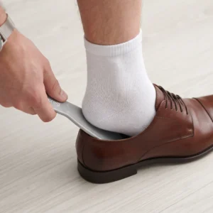 CREG Premium Grey ABS Plastic Shoe Horn Pack of 2