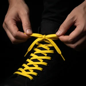Yellow Premium Round Shoe Laces for Sneakers
